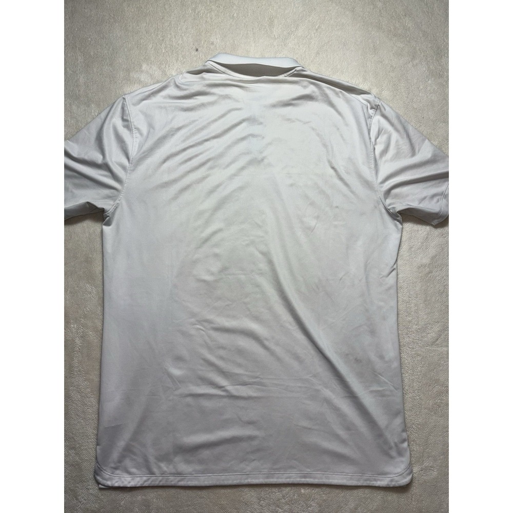 Nike Dri Fit Short Sleeve Neon Line Golf Polo Shirt Size M - Picture 6 of 9
